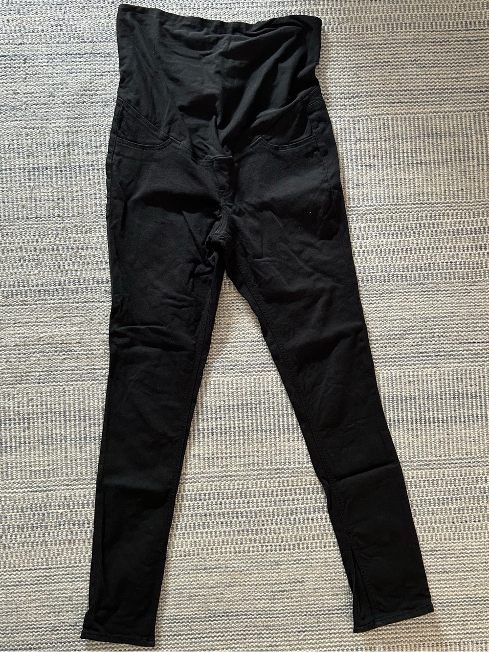 H&M MAMA Black Maternity Leggings - Stretch Overbump Style - Picture 1 of 5